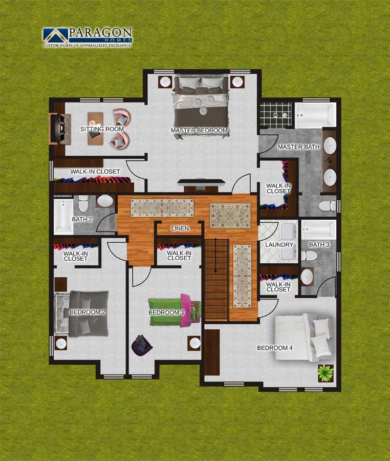 Second_Floor_Custom_Home_Plan_Newport